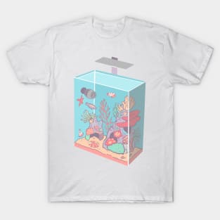 Isometric Coral Reef Tank with Fish T-Shirt